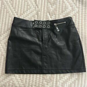 I AM GIA Leather Mini Skirt